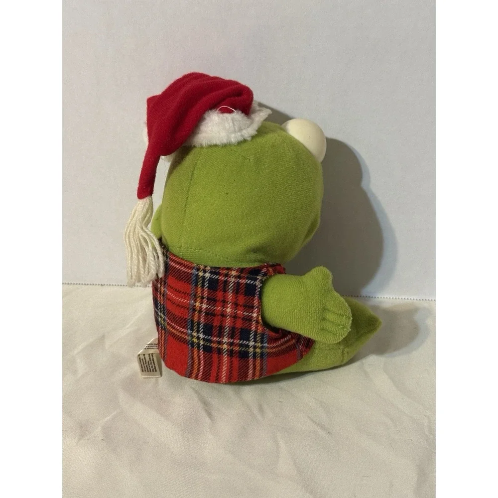 Vintage 1987 Baby Kermit the Frog Christmas Plush Jim Henson The‎ Muppets